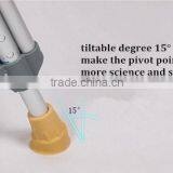 Adjustable Aluminum Crutch With Anti Slip Rubber and Foam Pad thumbnail-2