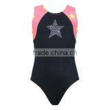 rhinestone shiny gymnastics leotard for girls