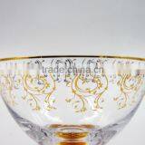 200 ml Set of 6 Gold Decal Pattern Ice Cream Cup Glass Dessert Bowl thumbnail-4