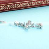 925 Sterling Silver Dancing Stone Gemstone Cross Pendant Jewelry SPG893W thumbnail-2