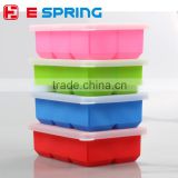 6 cavity Large Premium personalized fancy Silicone Ice Cube Tray with Lid