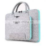 BUBM 2016 New Fashion Felt Laptop Sleeve Case Bag/ Notebook Computer Case / Briefcase Carrying Grey Bag for Lady thumbnail-5