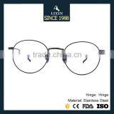 High Quality Retro Round Glasses Men Metal Eyeglasses Blue Color Prescription Lens Spectacle Optical Frames 1819-57 thumbnail-2
