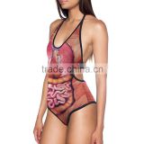 Custom Design/OEM Women Beachwear Digital Printing One pcs Bikini Factory Directly Sale N2-266