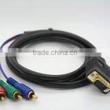 VGA to 3RCA Cable With Gold Plated 10m thumbnail-2