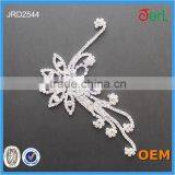 Hot!Unique Disign Silver 888Crystal Rhinestone Lace Embroidered Trimming in Bulk thumbnail-2
