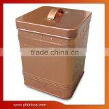 Embossed Golden Tin Can