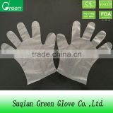 cpe clear plastic gloves/china gloves