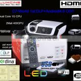 World 1st 1080p Android 4.0 airplay dlna projector