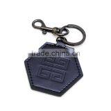 Promotional Leather Metal Key Chain Keyring With Custom Sticker Logo thumbnail-2