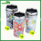 New Style 16oz Double Wall Stainless Steel Thermal Coffee Mug With Decals