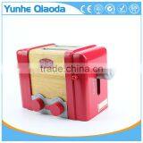 Early Education Toy for Kids Red Pop Up Toaster Wooden Play Kitchen Set thumbnail-2