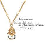 Necklace Pendant Glass Perfume Bottle Jewelry Necklace thumbnail-1