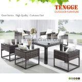 Resin Wicker Material Table and Chairs thumbnail-1