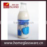1000ML Printed Glass Milk Bottle thumbnail-4