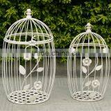 Classical Wrought Iron Antirust Metal Outdoor Decorative Bird Cages for Weddings thumbnail-1