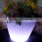 Die27 CM PE Plastic LED Lighted Planter Pots/LED Flower Pot for Home Garden Loft thumbnail-4