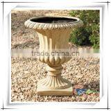 Hot Sale Different Types Fiberglass Roman Style Flower Pot thumbnail-3