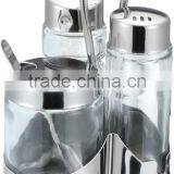 3 Pcs Salt And Pepper Stainless Steel Spice Set With Tissue Holder thumbnail-4