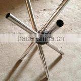 Wholesale Modern Tempered Glass Dining Table With Stainless Steel Base thumbnail-4