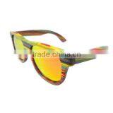 Technical Rainbow Wood Sunglasses OEM China Factory Fashionable Wooden Eyeglasses thumbnail-2