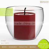 Novelty Ti-Borosilicate Glass Cheap Candle Crystal Tea Light Holder thumbnail-5