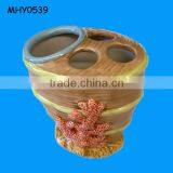 Wholesale Coral Ceramic Toothbrush Holder Bathroom thumbnail-1