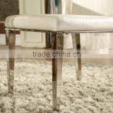 Hot Sale Simple Design Stainless Steel Legs Dining Chair thumbnail-6