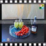 Decorative Clear Candy Dish Glass Fruit Tray Acrylic Dessert Tray Wholesale thumbnail-1