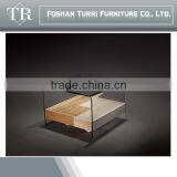 Modern Travertine With Movable Glass Surface Tea Table thumbnail-2