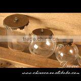 Make Glass Globe Wish Pendant ,Handblown Clear Glass Balls thumbnail-1
