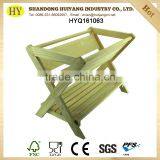 FSC Custom Unfinished Pine Wood Luggage Rack for Hotel thumbnail-1