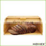 Bamboo Roll Top French Bread Box Homex BSCI/Factory thumbnail-1