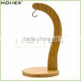 Solid Bamboo Banana Hanger With Metal Hook/Fruit Hanger Stand/Homex_FSC/BSCI Factory thumbnail-1
