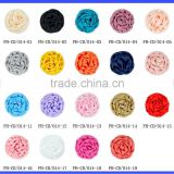 Wholesale Best Price 19 Colors Ribbow Rose Wedding Ornament Appliques Fake Flower