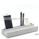 Multi-function Office Desktop Concrete Pen Holder , Phone Holder , Business Card Stand thumbnail-4