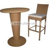 Fashion Design Outdoor Bar Stools With Round Rattan Table thumbnail-1