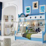 MJ666B Boys& Girls Pink Blue Bunk Bed Bedroom Set Wooden Children Bunk Bed Set Kid's Funny Furniture Set thumbnail-2