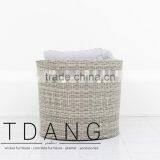 Dreux Left Hand Wicker Bench - Outdoor Patio Furniture - Vietnam Wicker Furniture thumbnail-4