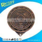 Hot Sale Manufacturer Purple Bronze Plate Football Medal thumbnail-1