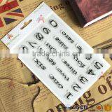 Letter Set Clear Stamps, Rubber Stamps for Paper Scrapbook thumbnail-3
