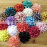 Fabric Flower With Rhinestone in Center for Kids Hair Accessories thumbnail-6