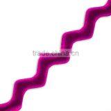 Single Sided Ric Rac Velvet Ribbon