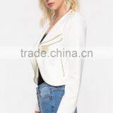 OEM Service New Design Custom Woman Sexy Layed Jacket thumbnail-3
