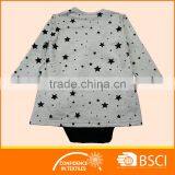 Girls Full Stars Printing Dress With Body Inside Fitting Dress thumbnail-2