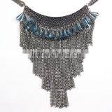 New Design Bohemian Style Multi Chain Tassel Crystal Pendant Necklaces thumbnail-6