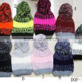Fashion Most Popular 100%acrylic Crochet Knitted Stripe Hot Cap for Winter in Stock Now! thumbnail-2