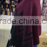 2017 Winter the Latest Knitted Acrylic Lady New Stole With Cap thumbnail-6