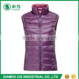 Latest Design Multi Color Reversible Lightweight Women Winter Duck Down Vest thumbnail-3