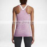 MGOO Top Quality Dry Fit Sleeveless Womens Tank Top Raceback Low Cut Singlet Tops With Keyholes In The Back thumbnail-2